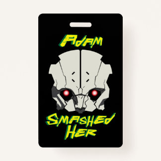 cyberpunk anime edgerunners adam smasher smashed h badge