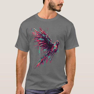 cyberpunk bird design friend T-Shirt