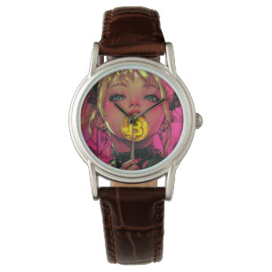 Cyberpunk Bitcoin Waifu Crypto Anime Watch