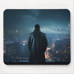 Cyberpunk Detective Mouse Pad