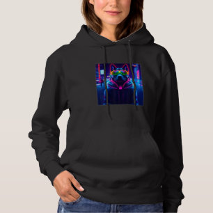 Cyberpunk Dog Sci fi Fine For Dog   Women & Men Hoodie