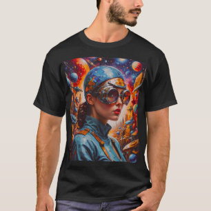 Cyberpunk Dreams: A Future Explorer's Vision T-Shirt