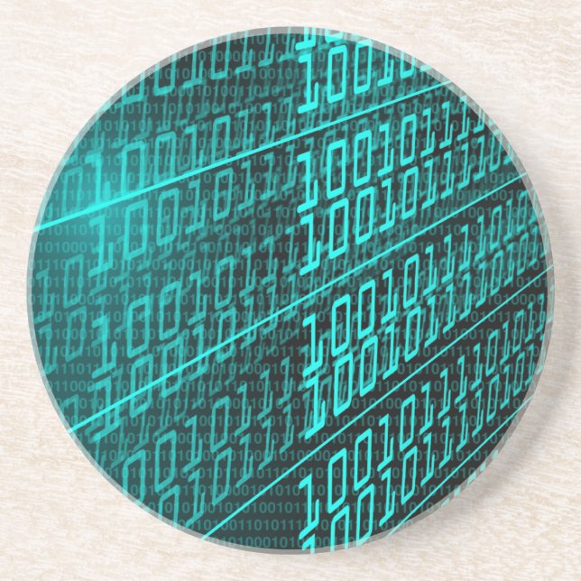 Cyberpunk Futuristic Computer Technology Circuit Coaster (Front)