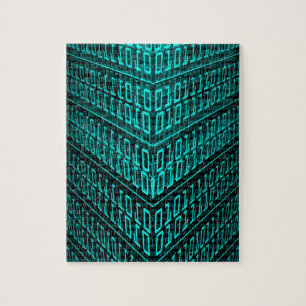 Cyberpunk Futuristic Computer Technology Circuit Jigsaw Puzzle
