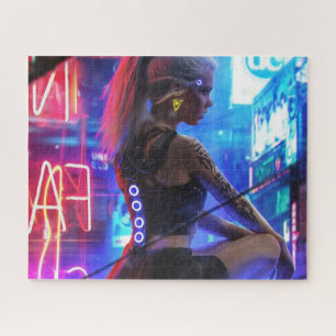 cyberpunk girl puzzle