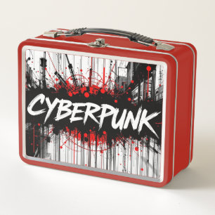 Cyberpunk Graffiti Metal Lunchbox– Streetcode Metal Lunch Box