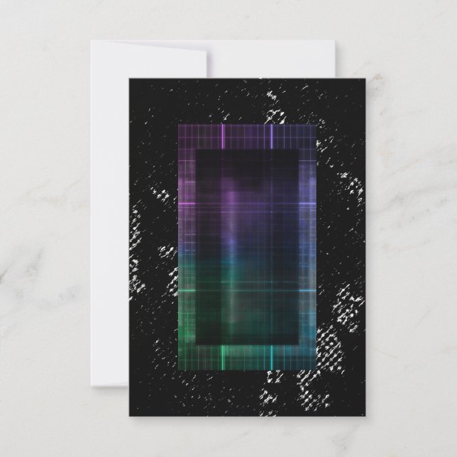 Cyberpunk Grunge Invitation (Front)