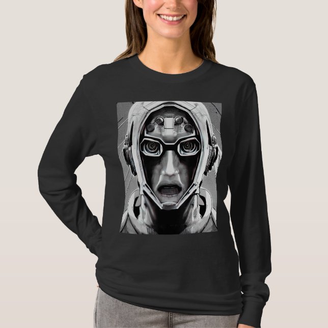 Cyberpunk Hacker Computer Geek design_17 T-Shirt (Front)