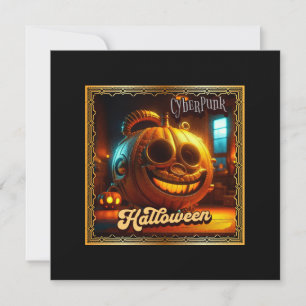 CYBERPUNK HALLOWEEN PUMPKIN INVITATION