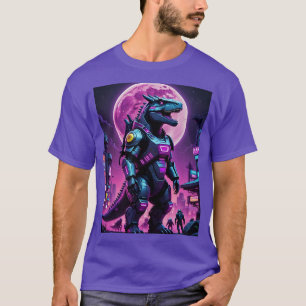 Cyberpunk Mecha Dino Moonlight Tee