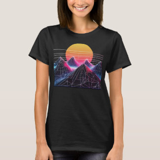 Cyberpunk Mountain, Outdoors Hiking Mountains T-Shirt