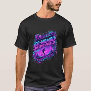  ​Cyberpunk Neo-Nomad Synthwave Art - Retro Future T-Shirt