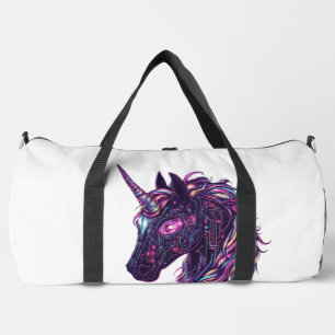 Cyberpunk Neon Unicorn (1) Duffle Bag