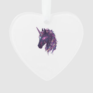 Cyberpunk Neon Unicorn (1) Ornament