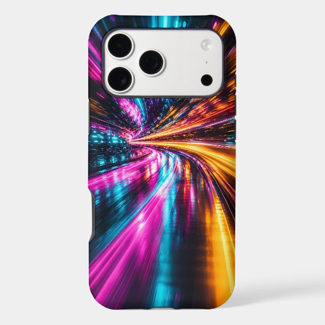 Cyberpunk Neon Warp Drive (Back)