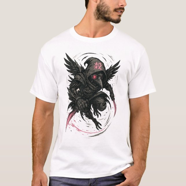 Cyberpunk Owl (Stealth) T-Shirt (Front)