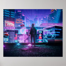 Cyberpunk poster art