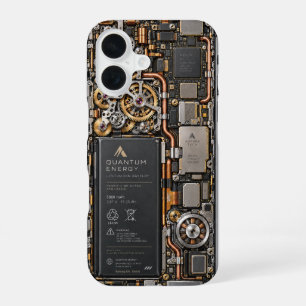 Cyberpunk Quantum Tech Circuit Board Phone Case & 