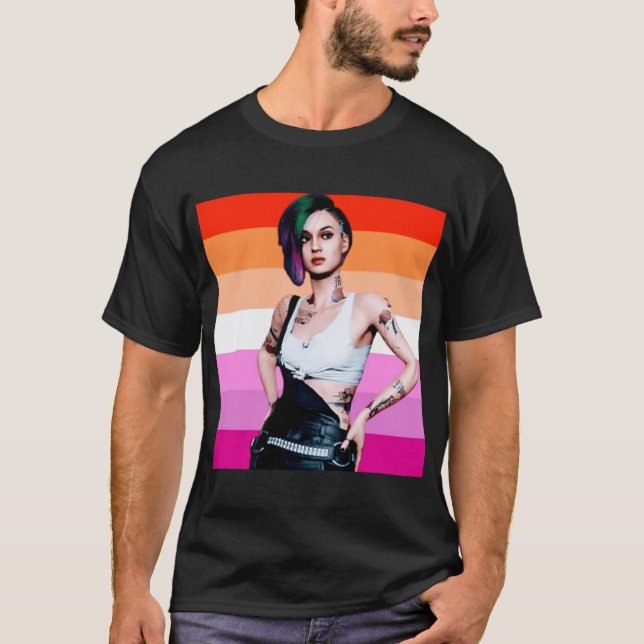 cyberpunk rainbow gift T-Shirt (Front)
