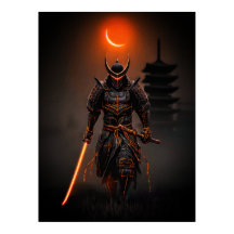 Cyberpunk Samurai Futuristic Warrior