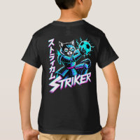 Cyberpunk Samurai Striker Cat For Gamers & Soccer