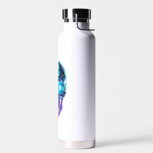 Cyberpunk Skull King Water Bottle