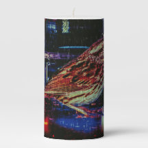 Cyberpunk Sparrow dans Neon Cityscape