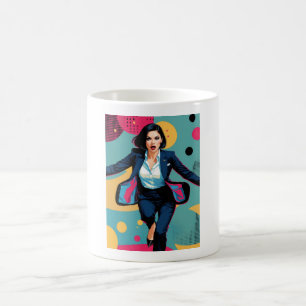 Cyberpunk Stylish Girl Pop Art Coffee Mug