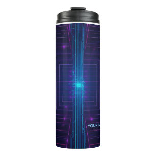 Cyberpunk System Access Personalized Neon  Thermal Tumbler