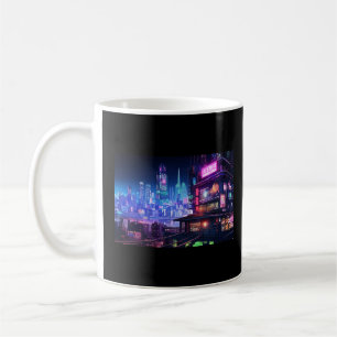 Cyberpunk Tokyo Ramen House Coffee Mug