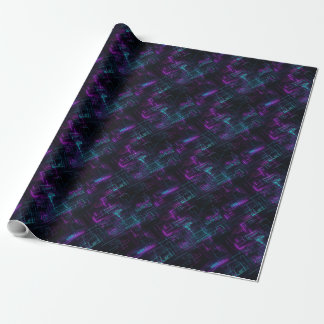 cyberpunk vaporwave synthwave retro dubstep edm wrapping paper