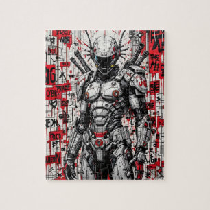 Cyberpunk Warrior Graffiti – Puzzle
