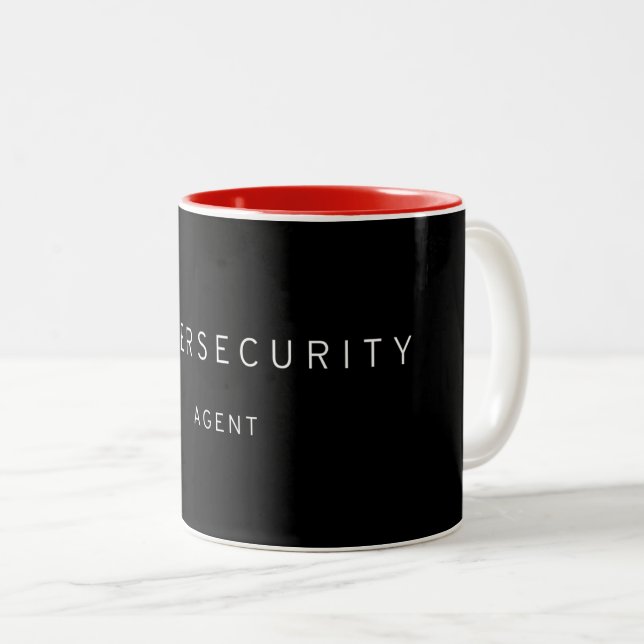 Cybersecurity Agent Two-Tone Coffee Mug (Front Right)