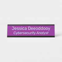 Cybersecurity Analyst Purple Magenta