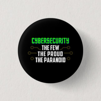 cybersecurity, hacker 1 inch round button