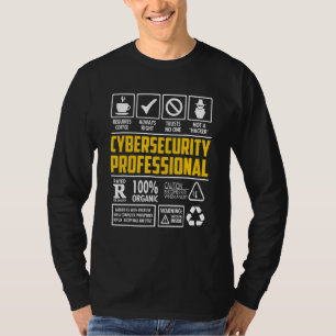Cybersecurity Professional Qualities Programmer Ha T-Shirt