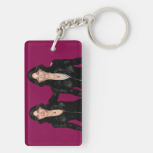 Cybersecurity specialists Scarlett and Evie Keychain