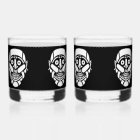 Cybersmily Cyberpunk logo whiskey verre