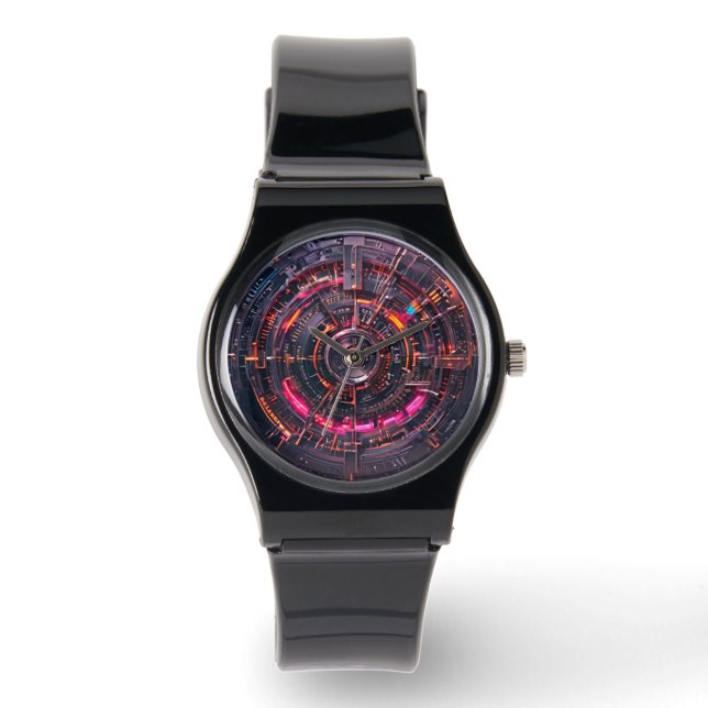 Cybertech Retro Futuristic Watch (Front)