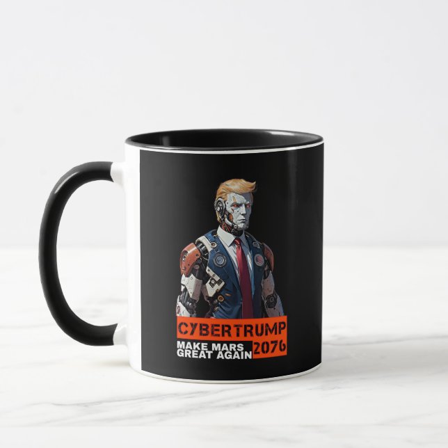 CyberTrump 2076 | Make Mars Great Again Mug (Left)