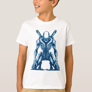 Cyborg Alien Warrior – Futuristic Sci-Fi Monster T-Shirt