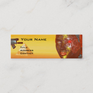 CYBORG ARES IN DESERT OF HYPERION Science Fiction Mini Business Card