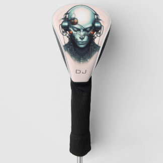 Cyborg Cyberpunk Dj monogram Golf Head Cover
