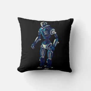 Cyborg Evolution Throw Pillow