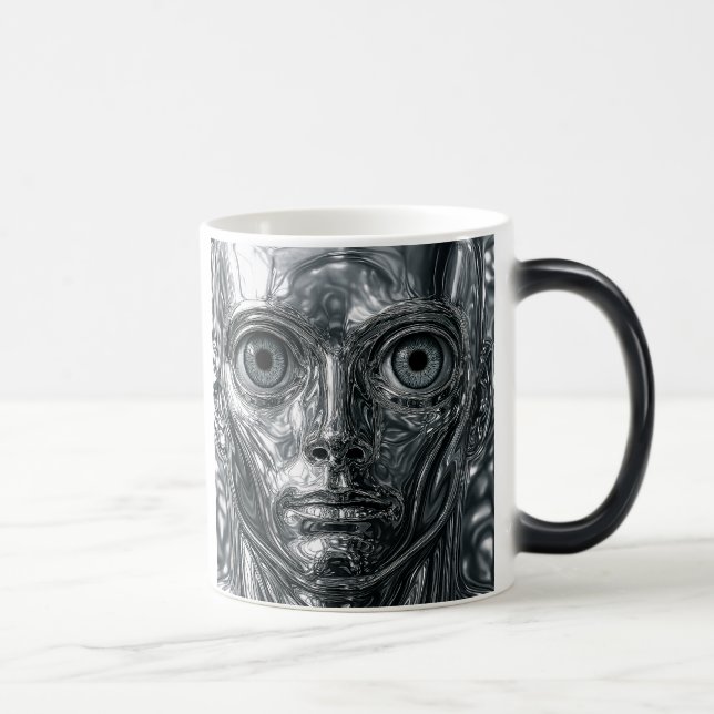 Cyborg Futuriste Magic Mug (Right)