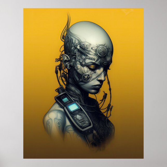 Cyborg Girl Cool Teen Poster (Front)