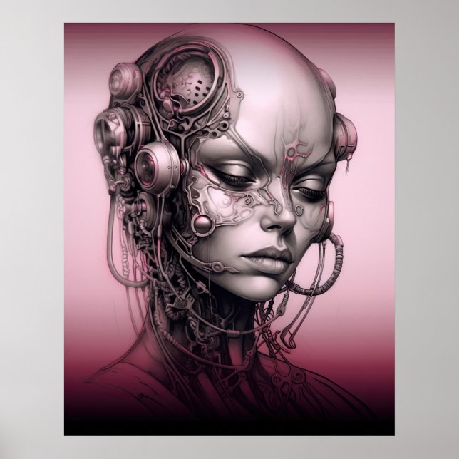 Cyborg Girl Cool Teen Poster (Front)