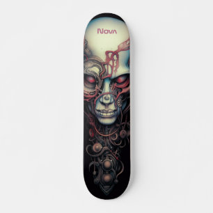 Cyborg Girl Fantastic artsy design Skateboard