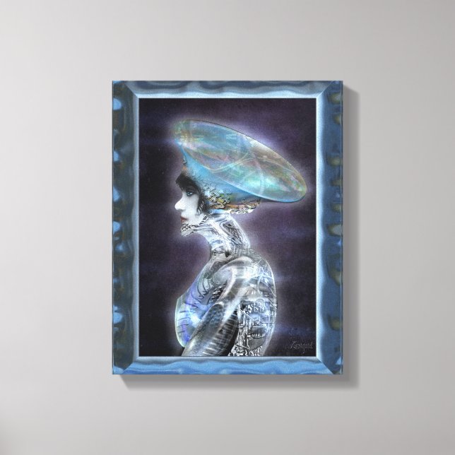 Cyborg Hathaway Canvas Print (Front)