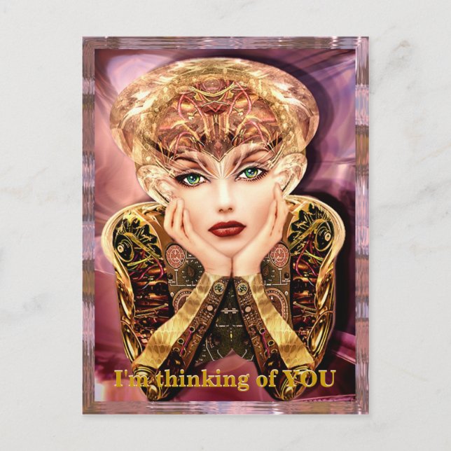 Cyborg Instalator Customizable Postcard (Front)